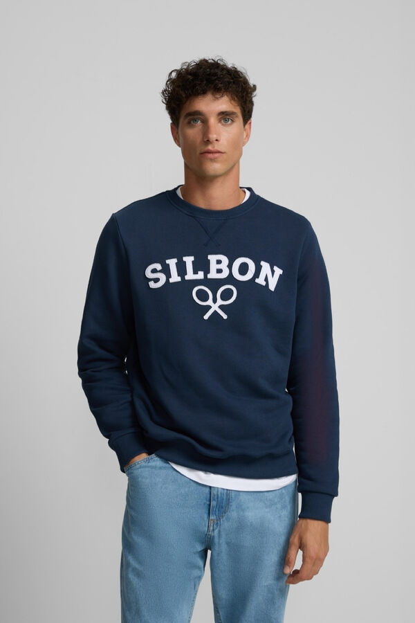 Silbon Moletom Sweatshirt Racket meia Azul