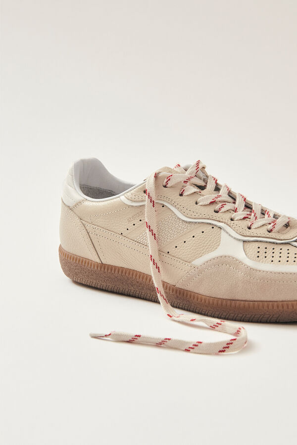 Cortefiel Zapatillas de piel Tb.490 Beige