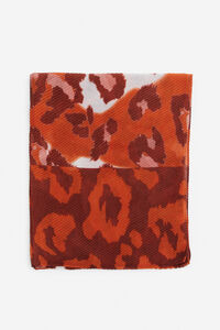 Cortefiel Multicoloured animal print scarf Printed brown