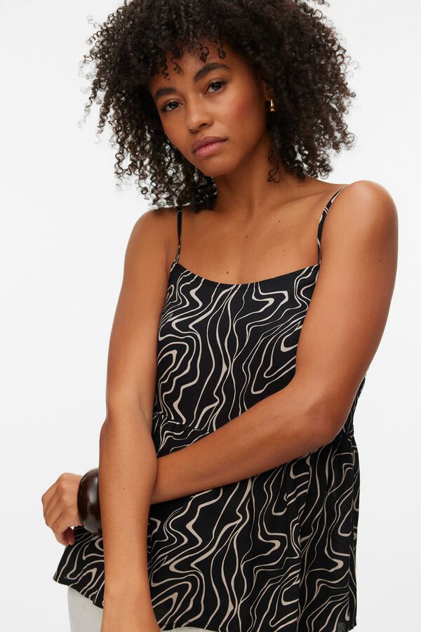 Vero Moda Top de al&ccedil;as Preto