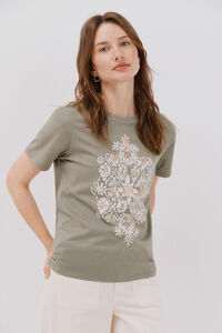Cortefiel Positional print t-shirt