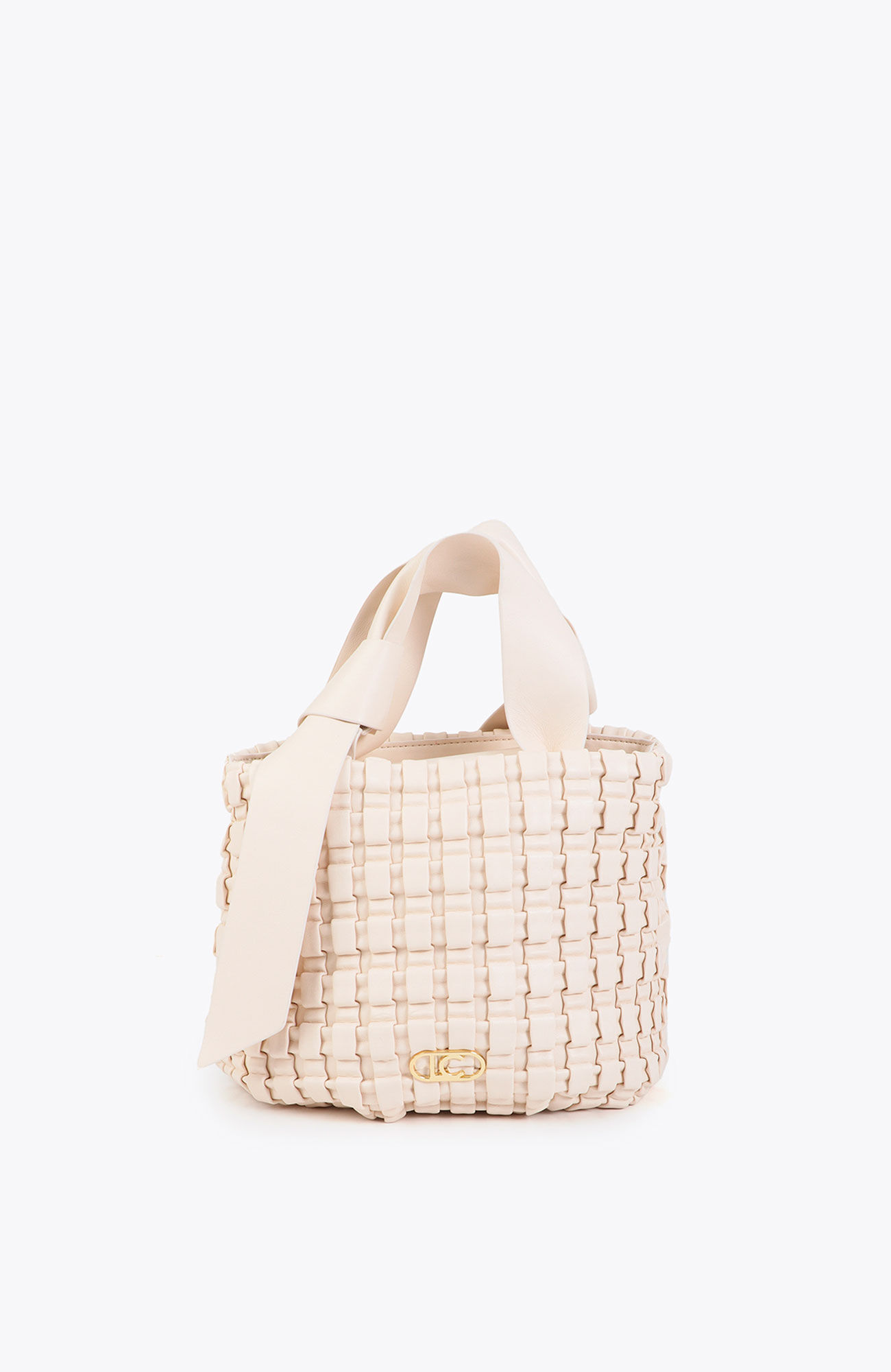 Lola Casademunt Bolsa em material entran&ccedil;ado