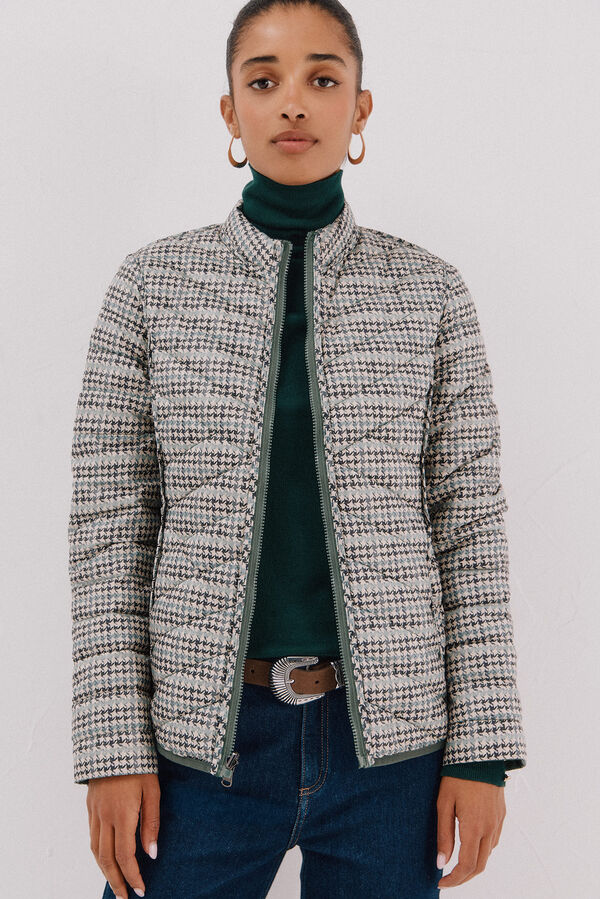 Cortefiel Reversible feather bomber jacket Green