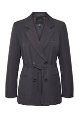 Vero Moda Curve Blazer longo, tamanho grande Cinzento