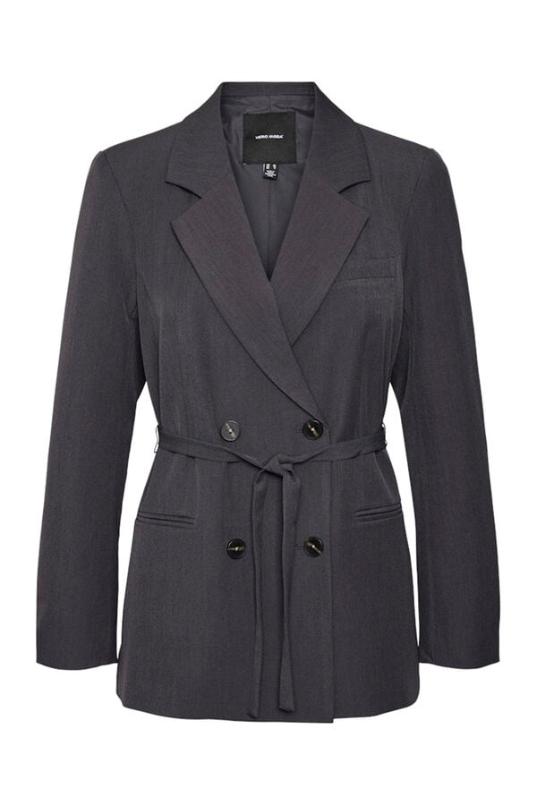 Vero Moda Curve Blazer longo, tamanho grande Cinzento