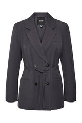Vero Moda Curve Blazer longo, tamanho grande Cinzento