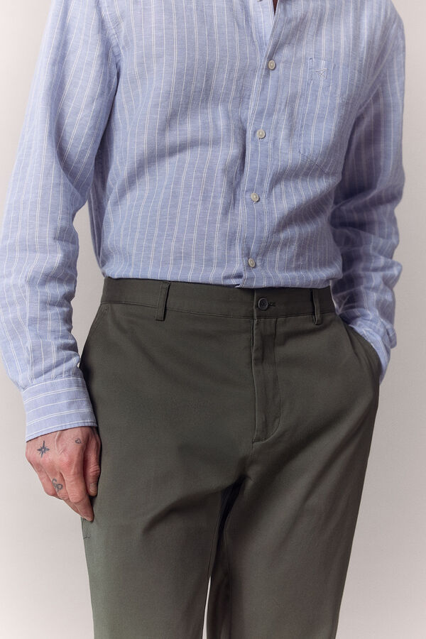 OOTO Cotton co-ord suit trousers Kaki