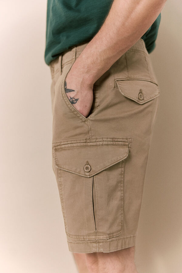 OOTO Bermuda cargo regular Castanho
