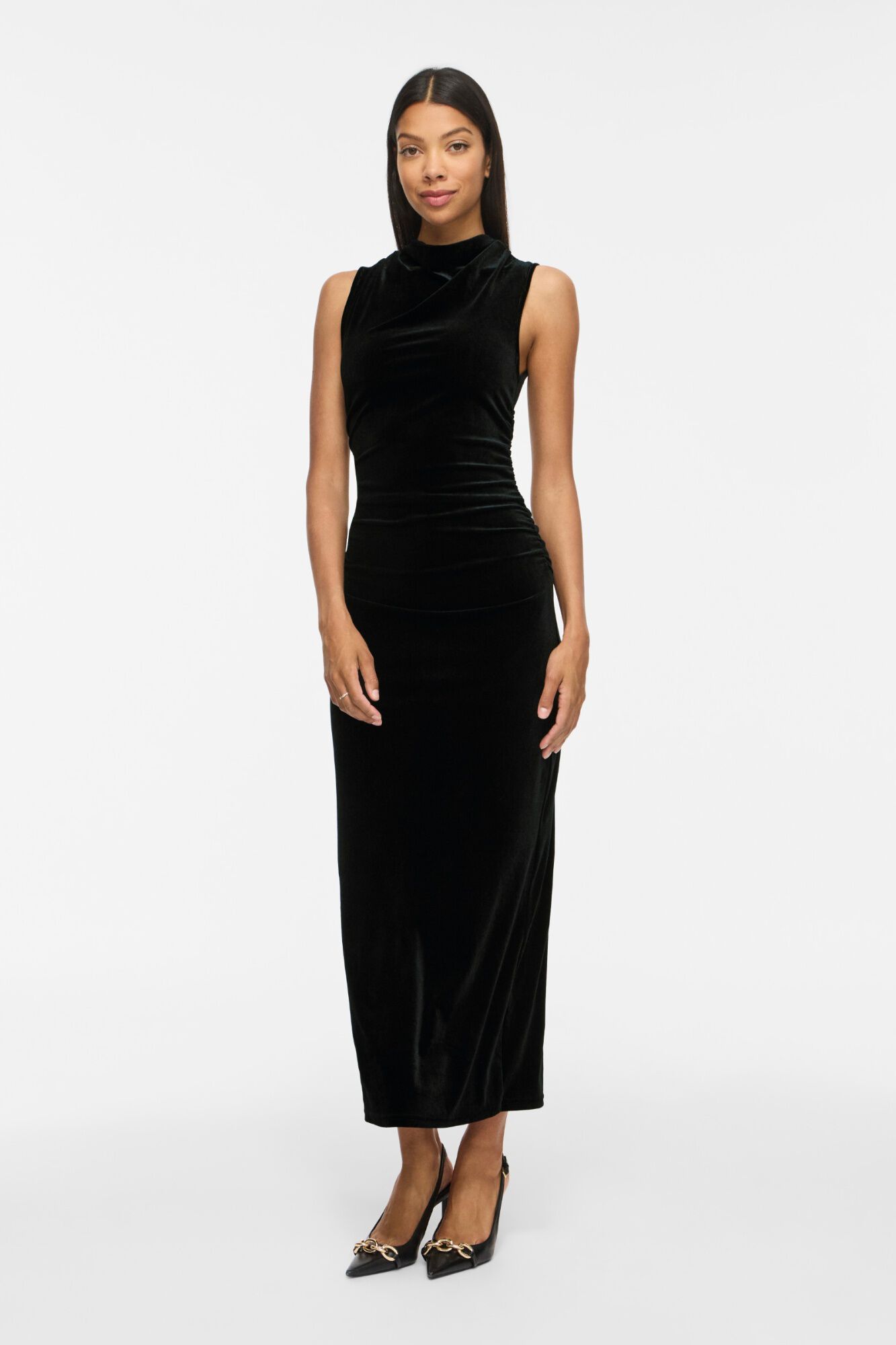 Vila Vestido comprido de veludo