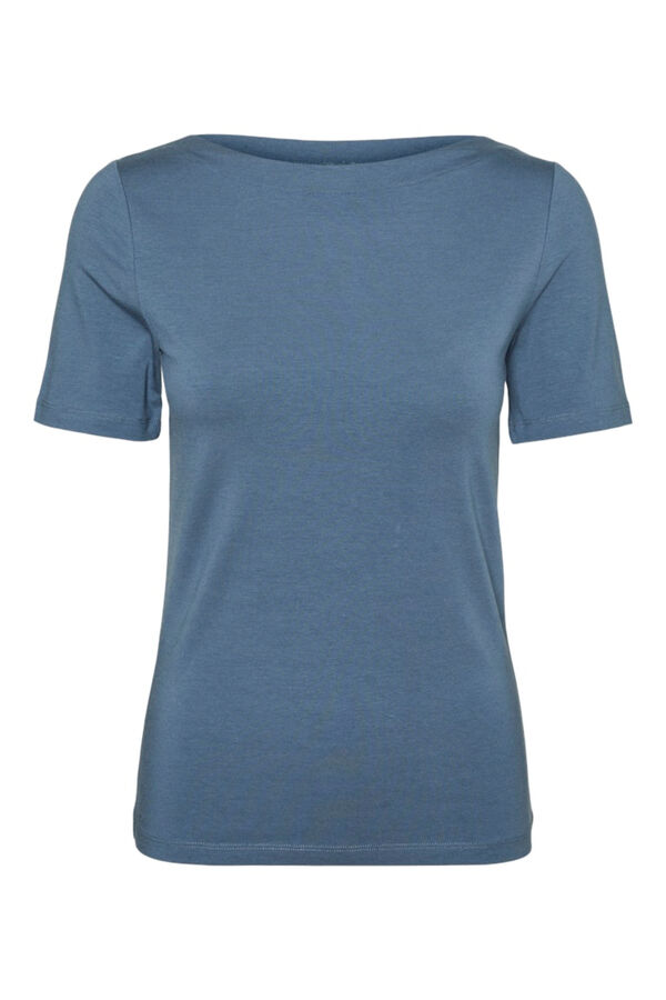 Vero Moda T-shirt b&aacute;sica Azul