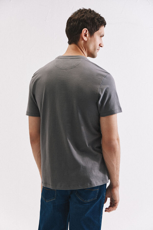 Cortefiel Camisola básica com bolso Cinzento