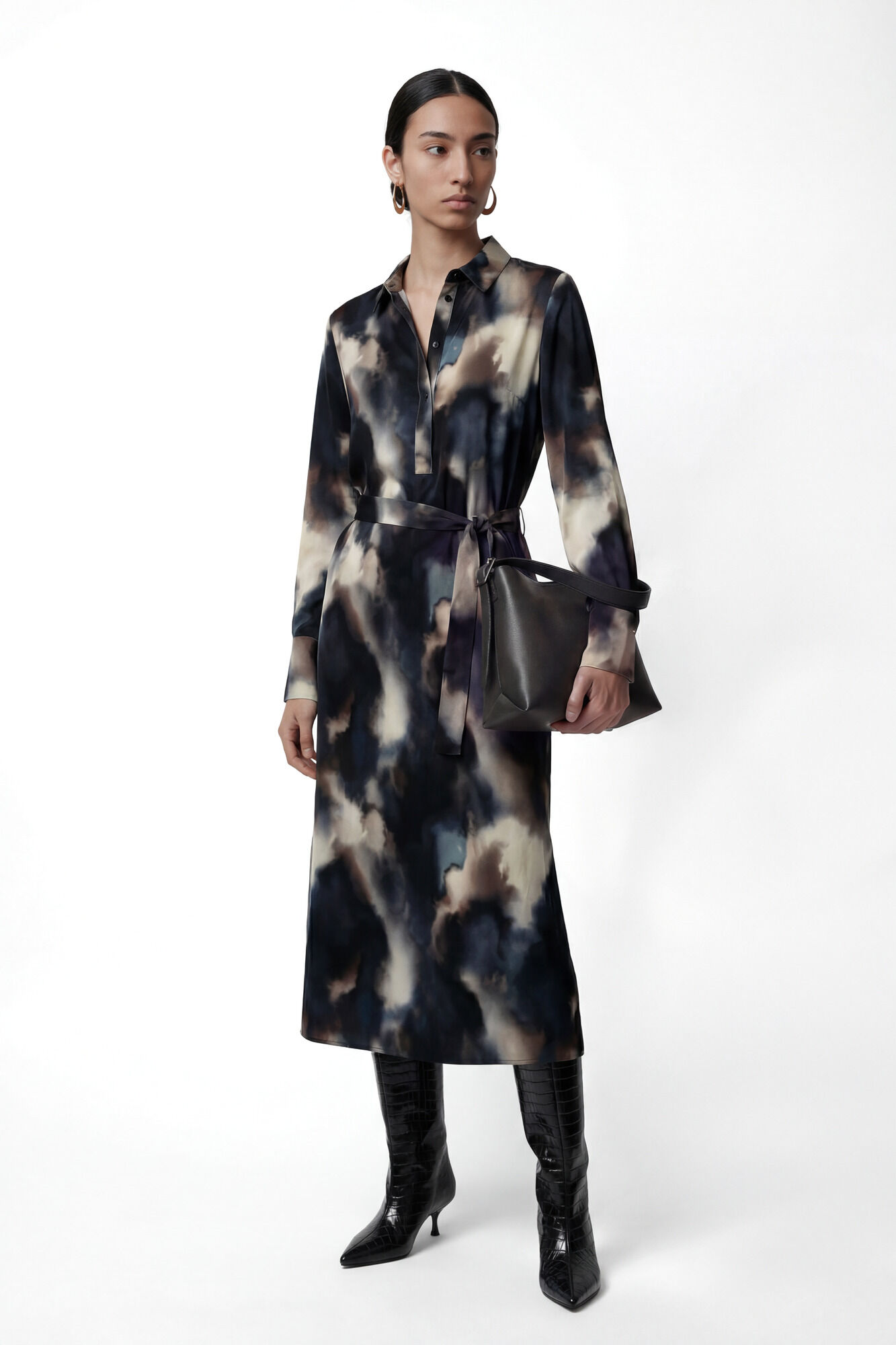 Vero Moda Vestido camisa midi