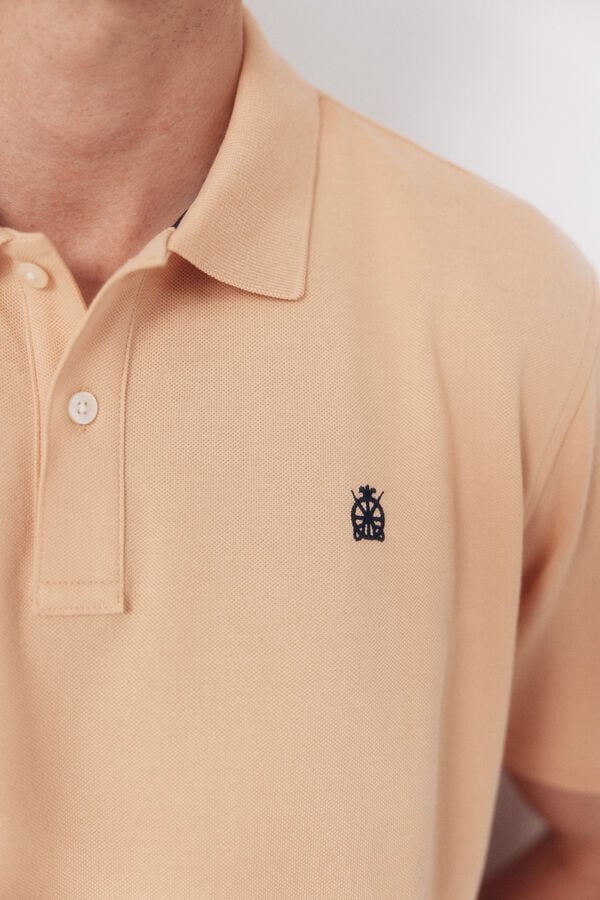 Cortefiel Basic piqué polo shirt Nude