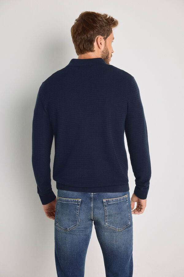 Jack & Jones Polo regular 100% algod&atilde;o Azul