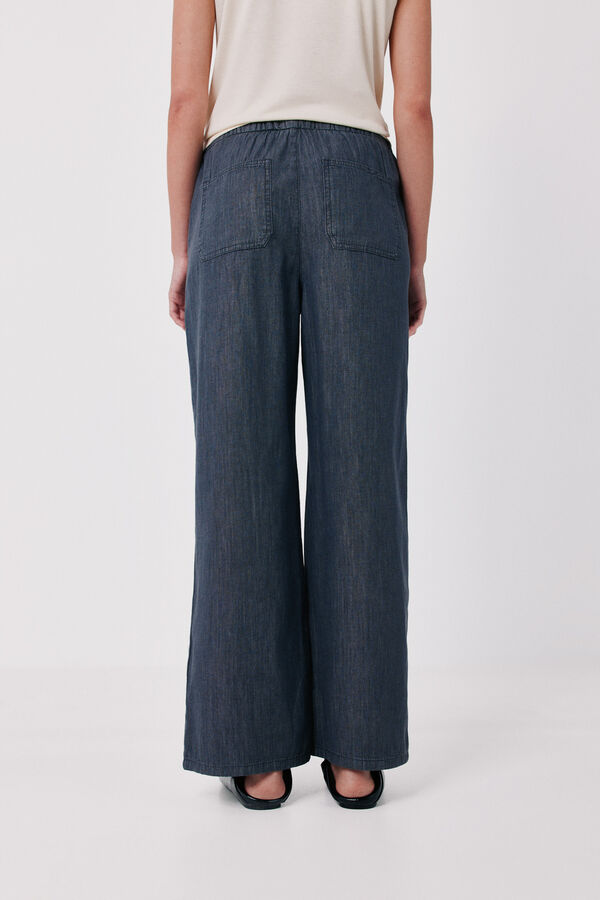 Cortefiel Chambray pyjama trousers Blue