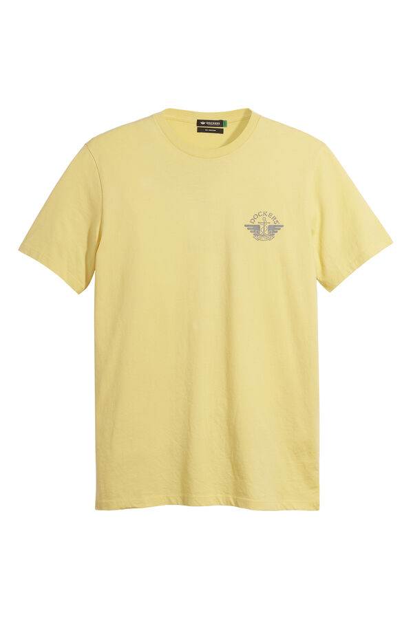 Cortefiel Camiseta manga corta Amarillo