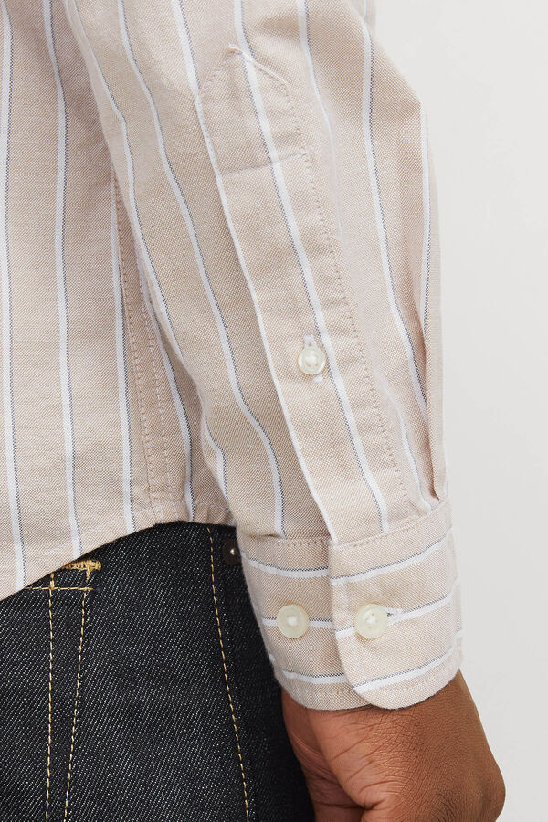 Jack & Jones Camisola oxford slim fit Cinzento