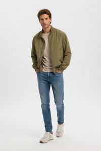 Selected Cazadora bomber de hombre lisa con cremallera