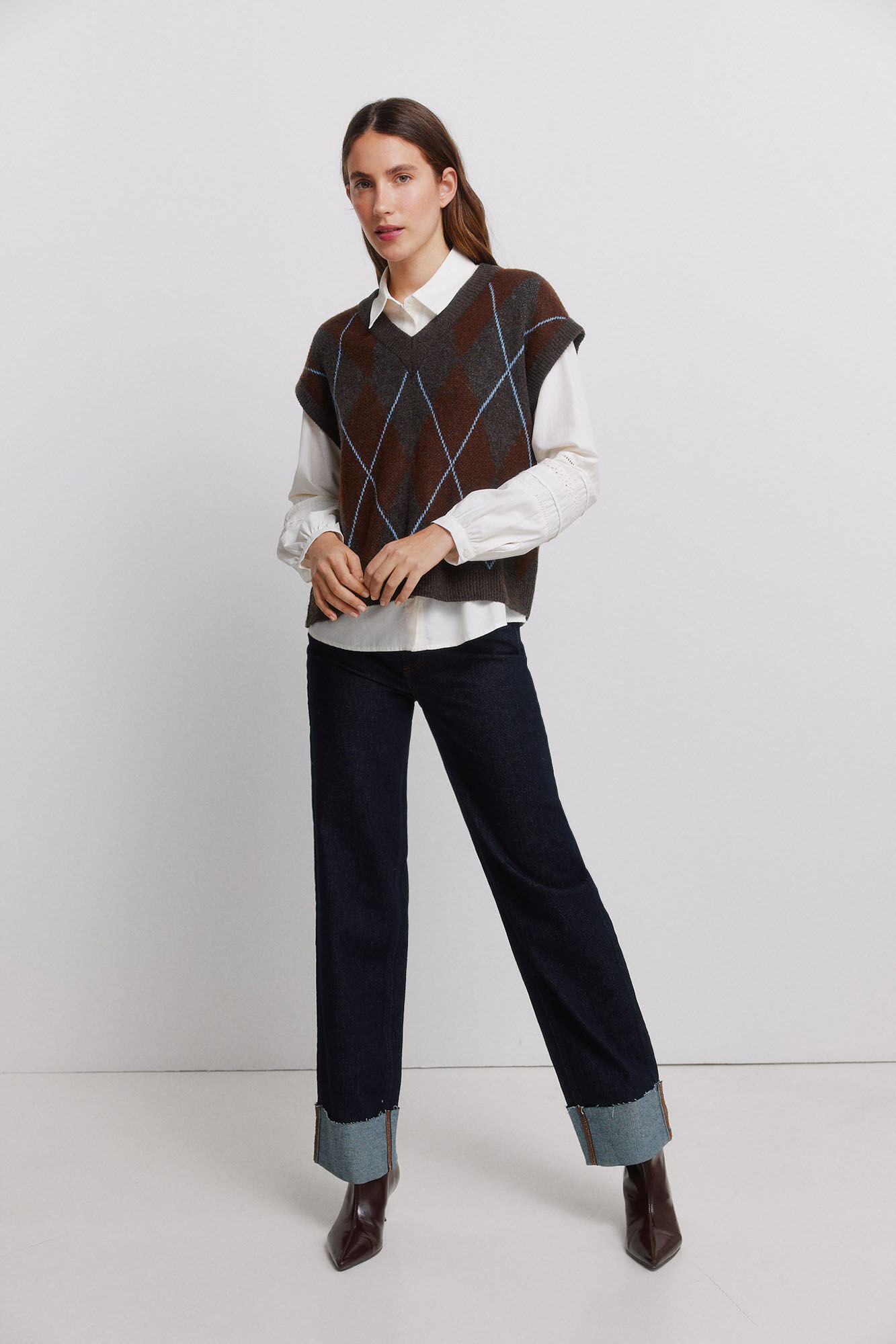 Vila V-neck knit gilet