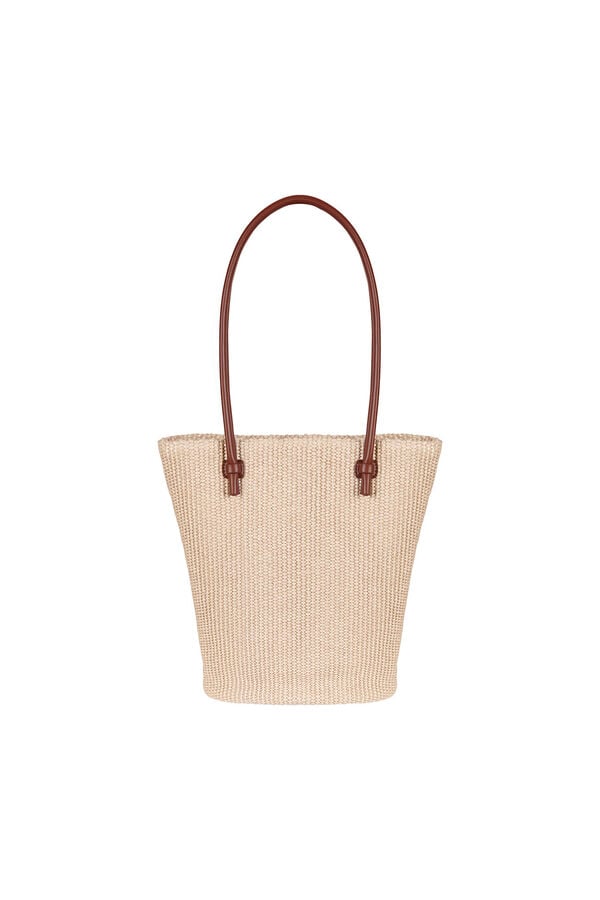 Cortefiel Double- handle shoulder bag Orange