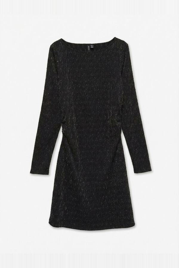 Vero Moda Vestido curto metalizado Preto