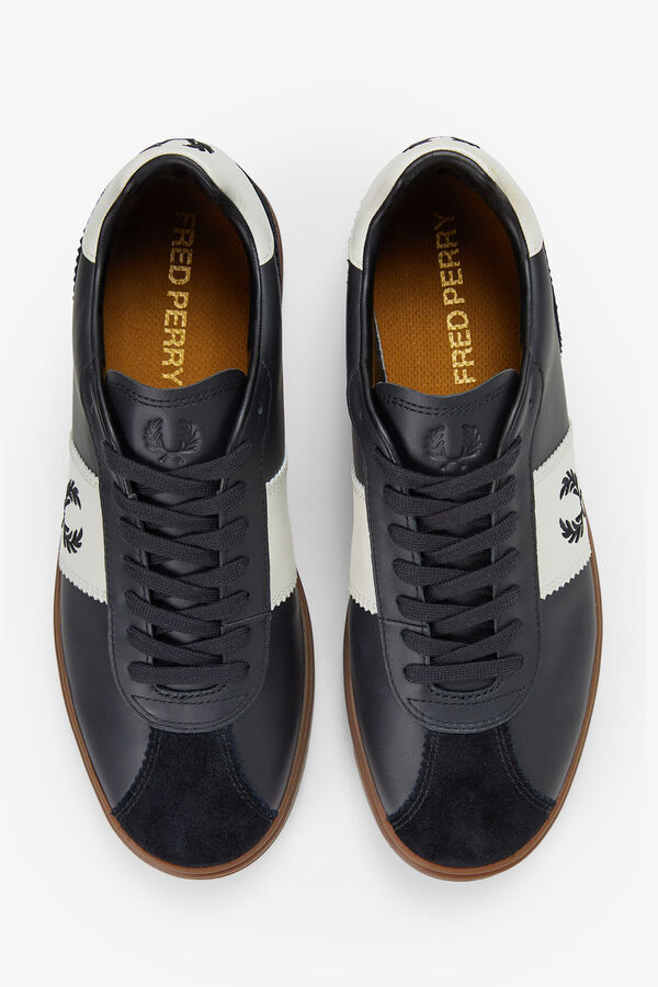 Fred Perry Tênis de pele B4 Preto
