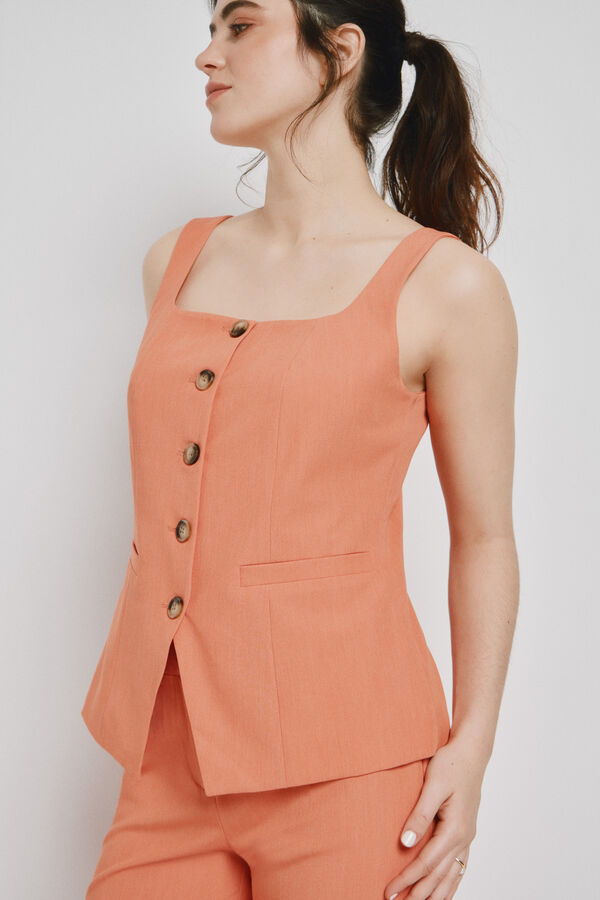 Vero Moda Top estilo colete Laranja