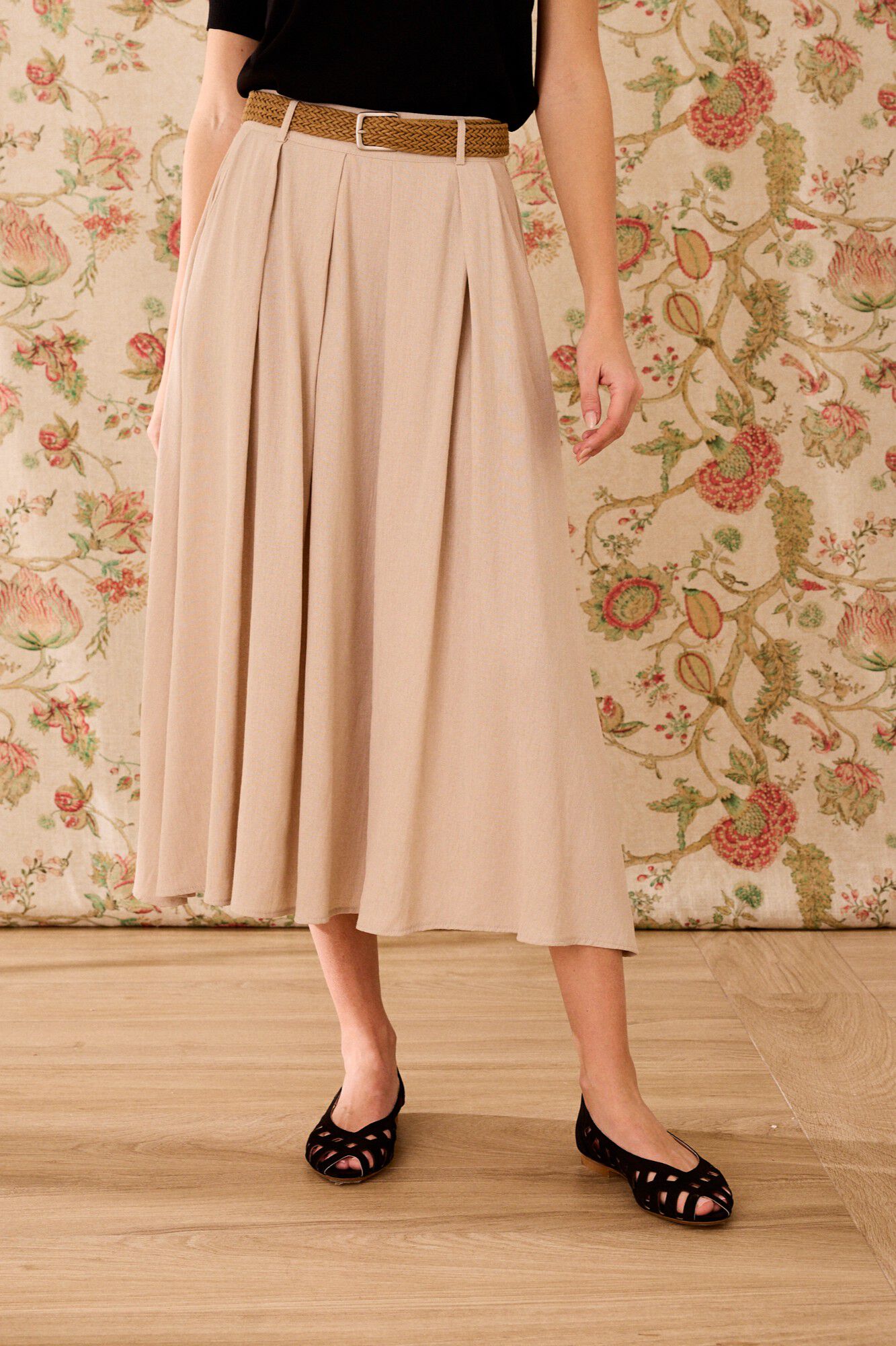 Pol&iacute;n Et Moi Saia de linho Frida