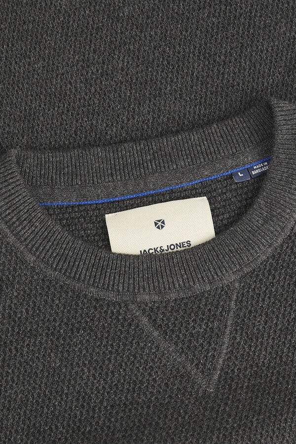Jack & Jones Jersey de algodón Gris oscuro