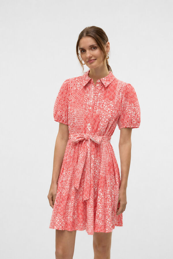 Vero Moda Short shirt dress Pink