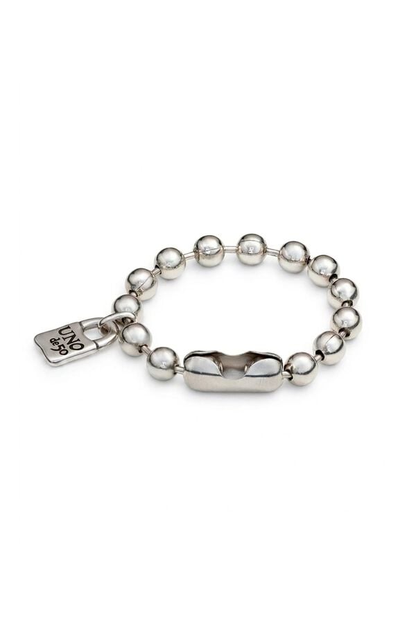 UNOde50 Pulseira de esferas banho a prata Cinzento