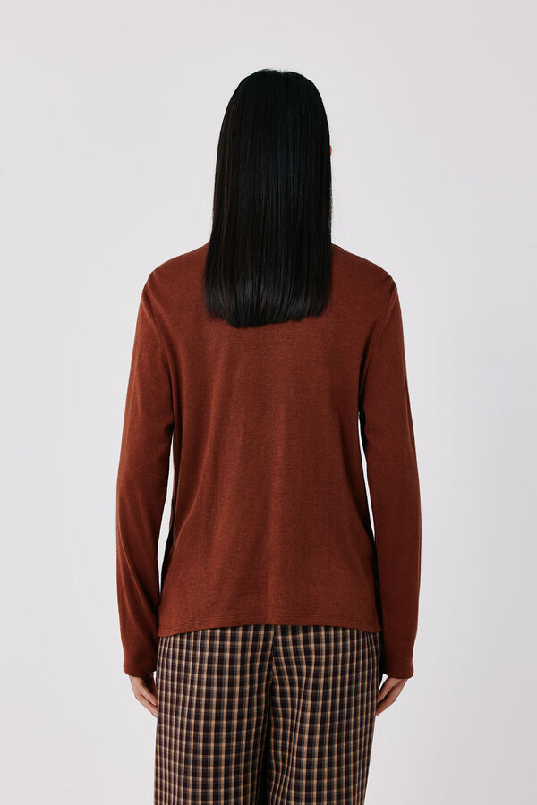 Cortefiel Camiseta bufanda Camel