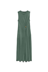 Vero Moda Vestido sem mangas com broche dourado Verde