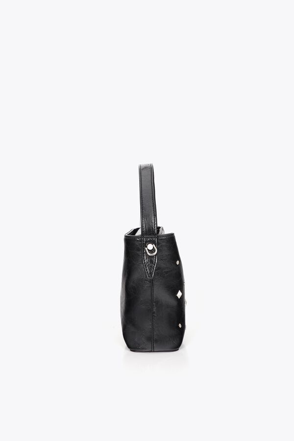 Lola Casademunt Crossbody bag with studs Black