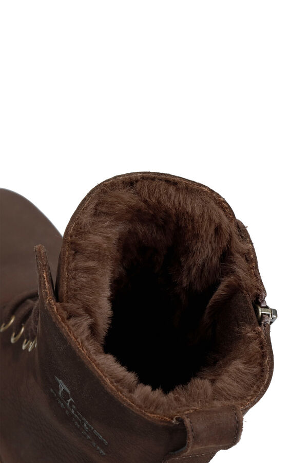 Panama Jack Botas de mulher com salto em pele nobuck Castanho