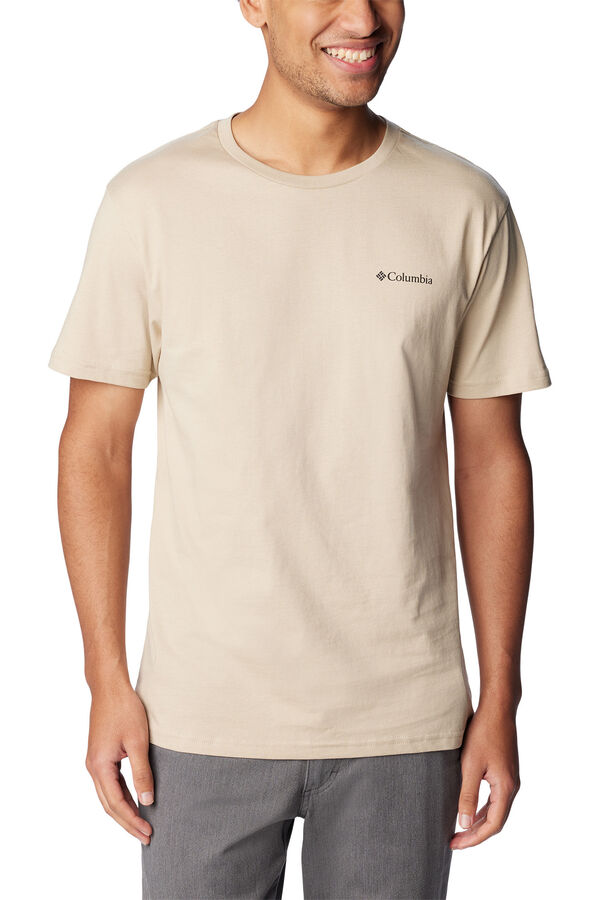Columbia Camiseta masculina de manga curta Columbia CSC Basic Logo™ Tostado