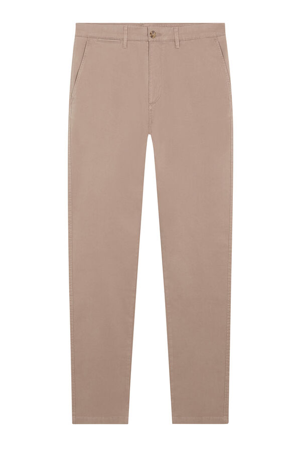 Cortefiel Slim fit chinos Beige