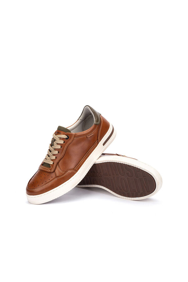 Pikolinos Sapatilhas com fecho de atacadores para homem Castanho