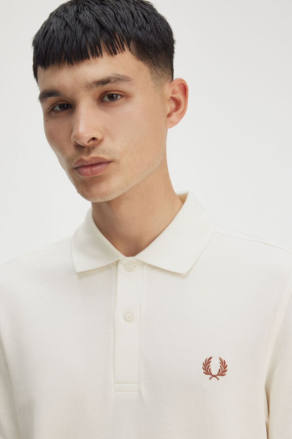 Fred Perry Polo de manga curta Ecru