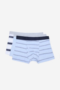 Cortefiel 3-pack jersey-knit boxers Blue