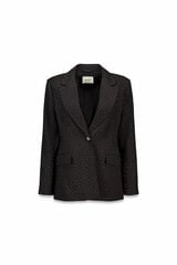 Slowlove Blazer ajustado com strass. Preto
