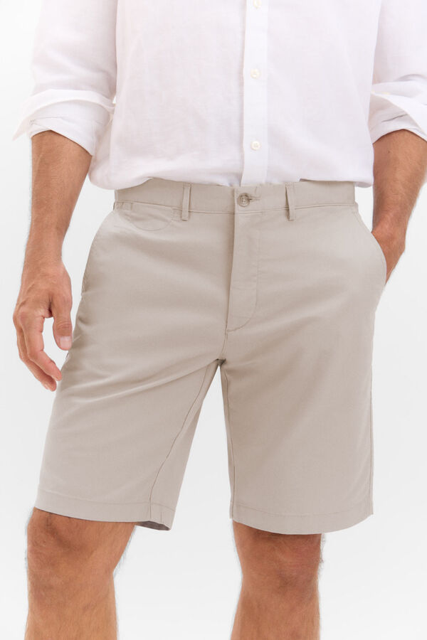 Cortefiel Chino Bermuda shorts Beige