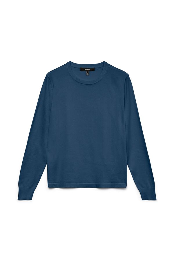 Vero Moda Camisola de malha fina de manga comprida Azul