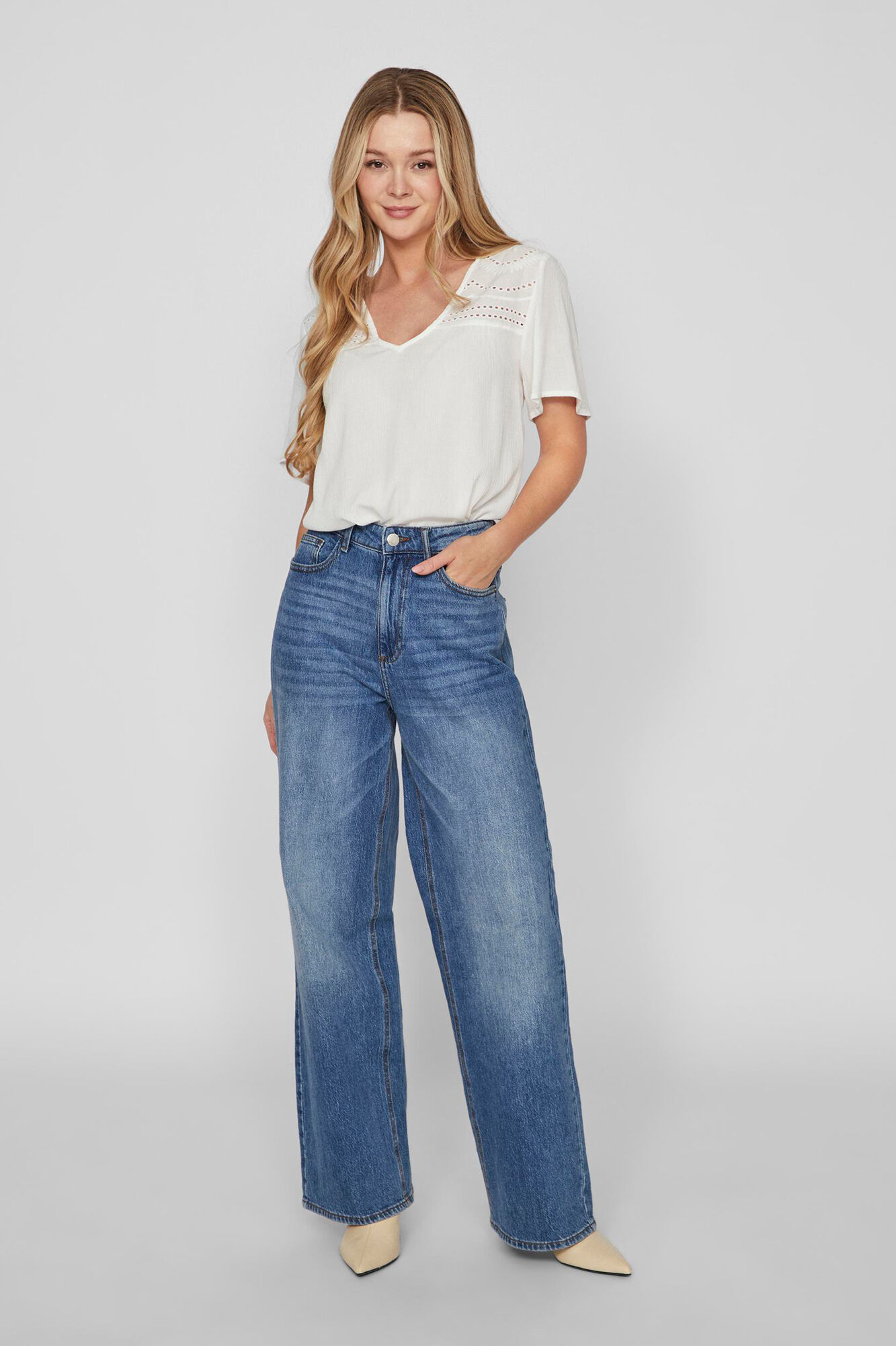 Blusa cuello pico online