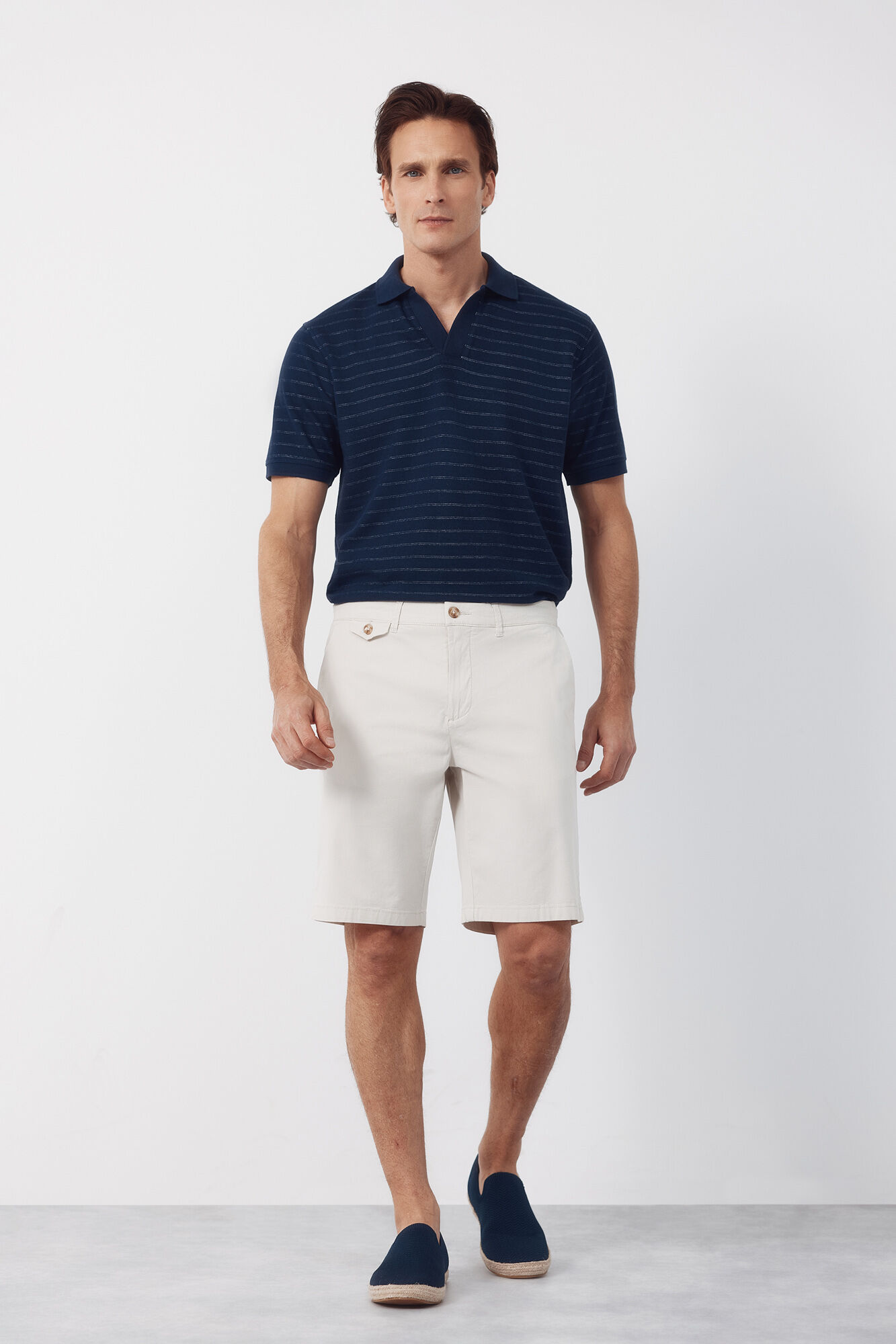 Cortefiel Printed chino Bermuda shorts