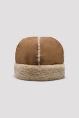 Cortefiel Faux fur beanie Printed brown
