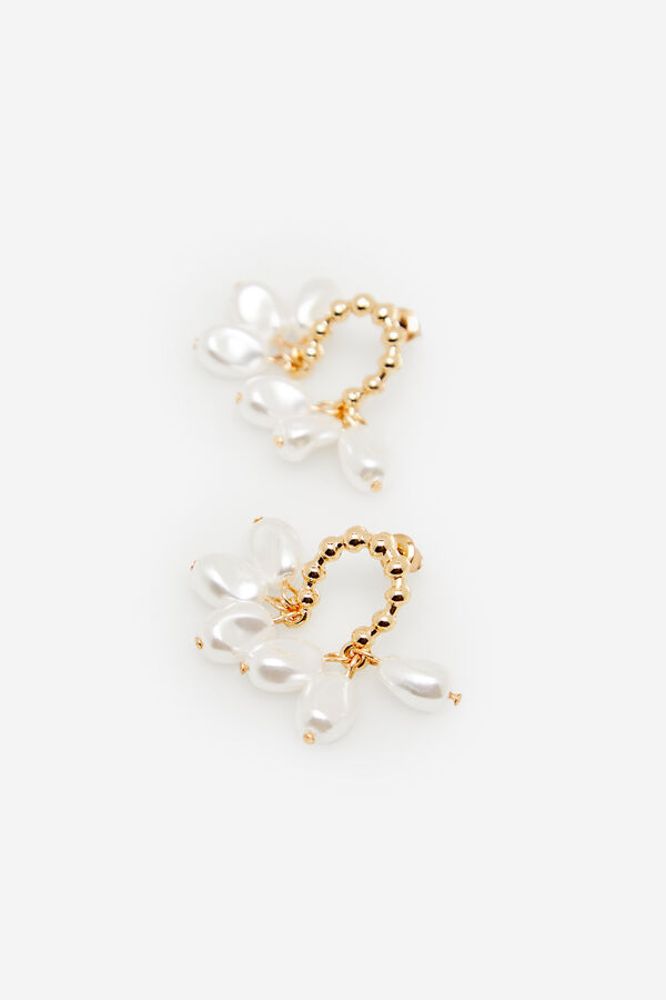 Cortefiel Pearl earrings Gold