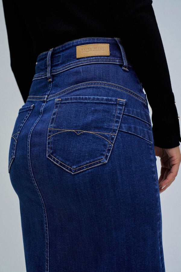 Salsa Jeans Saia midi push-in saia Azul