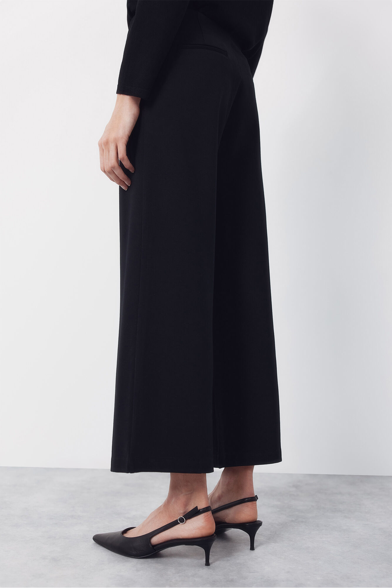 Cortefiel Wide jersey-knit trousers