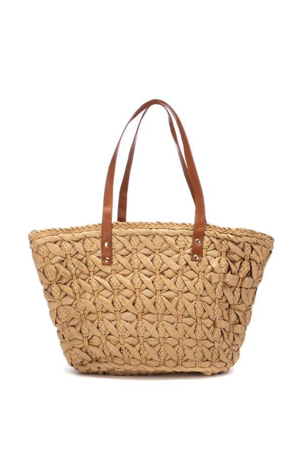 XTI Rafia shoulder bag Beige